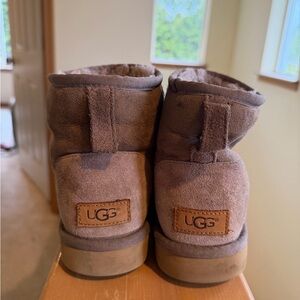 UGG Light Brown Suede Short Boots